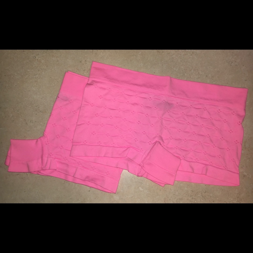 Teen Women Pink Boy Short Underwear M New Eyelet